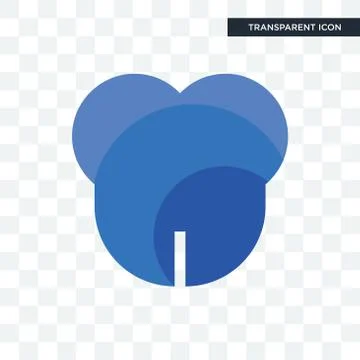 Dent vector icon isolated on transparent background, dent logo design Stock Illustration