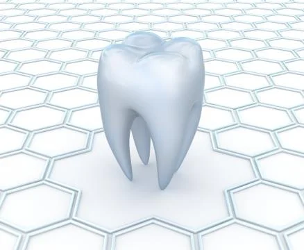 Dental abstract 3D background Stock Illustration
