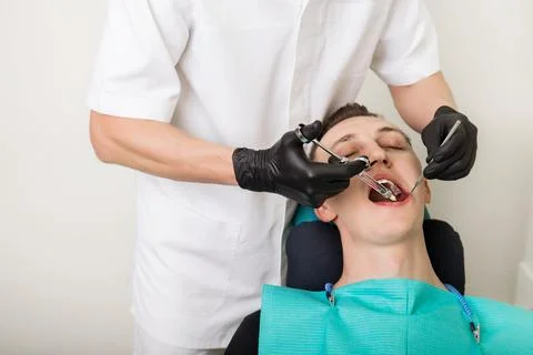 Dental anesthesia injection 写真素材