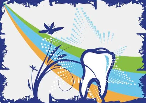 Dental background Stock Illustration
