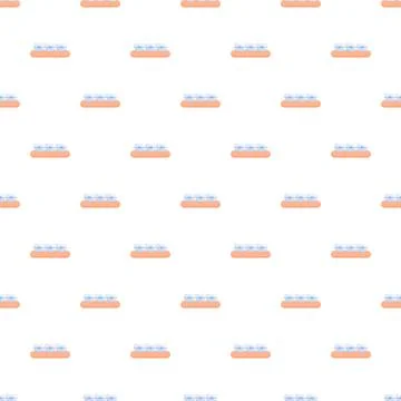 Dental braces pattern with teeth alignment concept Stock Illustration