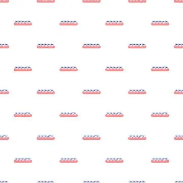 Dental braces pattern for teeth alignment and orthodontics Stock Illustration