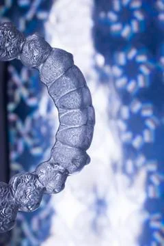 Dental brackets teeth aligners Stock Photos
