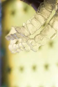 Dental brackets teeth aligners Stock Photos