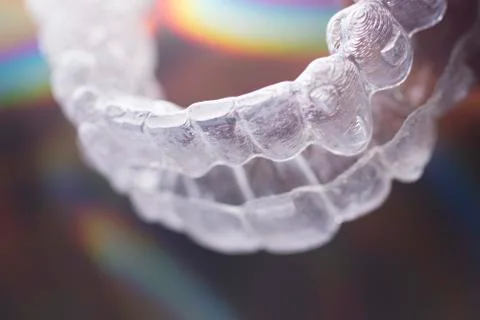 Dental brackets teeth aligners Stock Photos