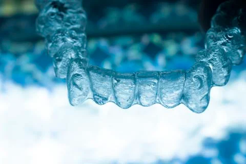 Dental brackets teeth aligners Stock Photos