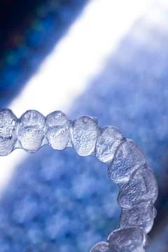Dental brackets teeth aligners Stock Photos