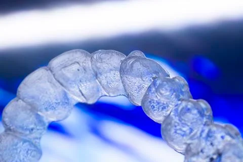 Dental brackets teeth aligners Stock Photos