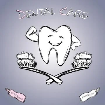 Dental care Stock Illustration