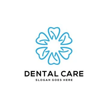 Dental care logo vector template Stock Illustration