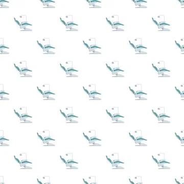 Dental chairs seamless pattern for dentistry background 스톡 일러스트