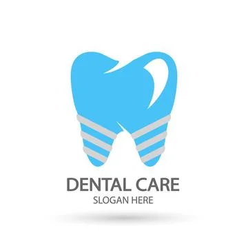 Dental clinic logo. Tooth vector template, Oral care dental and clinic symb.. Stock Illustration