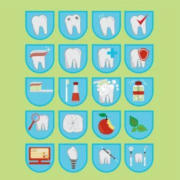 Dental Collection Illustrazione stock