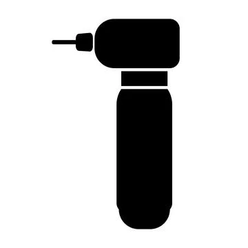 Dental drill icon. Tooth drill sign. Dental nozzle drill symbol. Stock Illustration