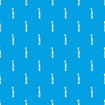 Dental drill pattern seamless blue Stock Illustration