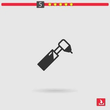 Dental drill vector icon Stock Illustration