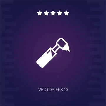 Dental drill vector icon Stock Illustration