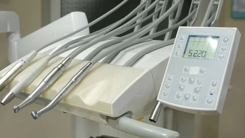 Dental drills and instruments placed Stock Footage 70720608