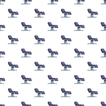 Dental examination chair seamless pattern background Stock Illustration