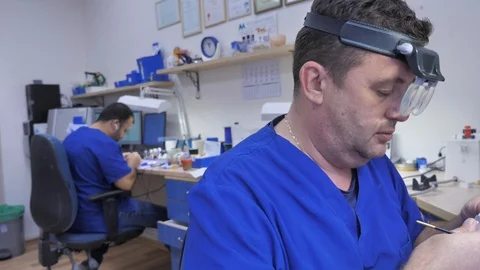 Dental expert at work Stock Footage 99939579