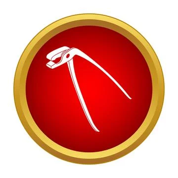 Dental extraction forceps icon for dentistry concept Stock Illustration