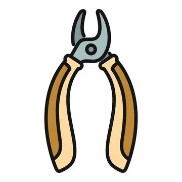 Dental extraction forceps icon representing oral surgery tool Stock Illustration