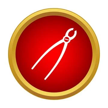 Dental extraction forceps tool for dentistry and oral health Stock Illustration