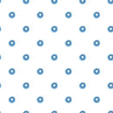 Dental floss dispenser pattern for oral hygiene concept Stock Illustration