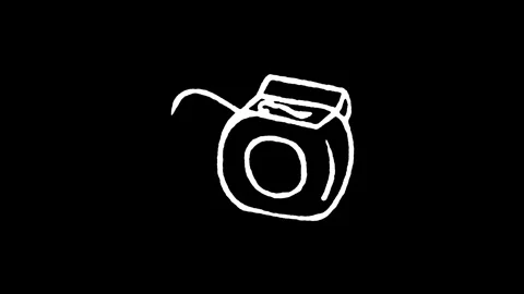 Dental Floss Spool Icon Stock Footage 345594891