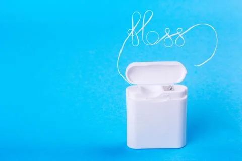 Dental floss word Stock Photos
