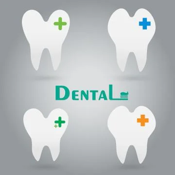 Dental icon set.. Stock Illustration