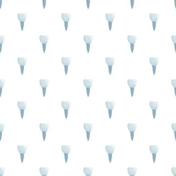Dental implant pattern representing dentistry and oral health Stock Illustration