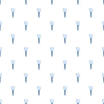Dental implant pattern representing dentistry surgery and stomatology Stock Illustration