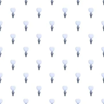 Dental implant pattern representing modern dentistry background Illustrazione stock