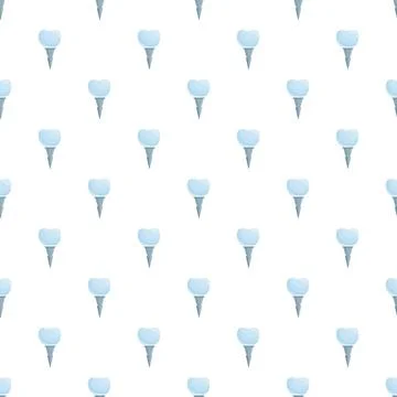 Dental implant restoration pattern creating dentistry background concept Stock Illustration