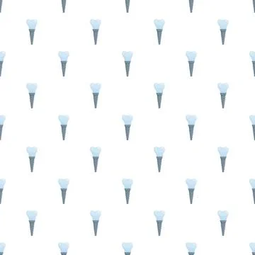 Dental implants pattern demonstrating oral restoration dentistry Illustrazione stock