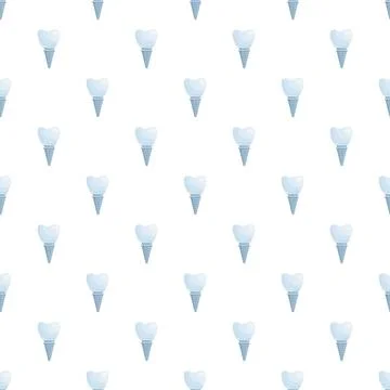 Dental implants pattern showing tooth restoration and stomatology 스톡 일러스트