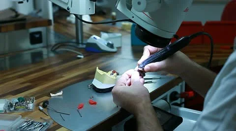 Dental implants (smoothing machine) Stock Footage 11226756