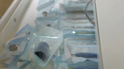 Dental instruments and stuff Stock Footage 43037568