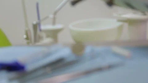 Dental instruments and stuff Stock Footage 43037569