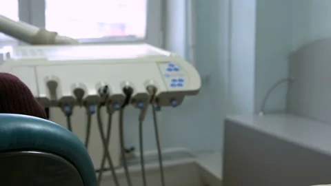 Dental instruments are checked before use Stock Footage 94382588