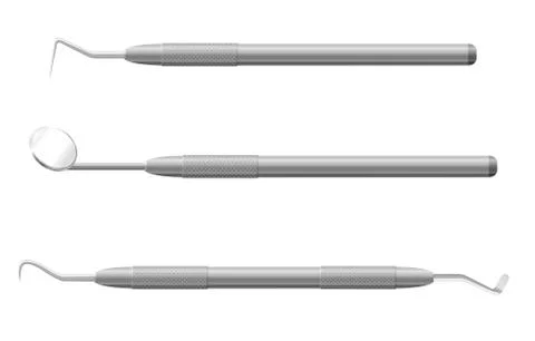 Dental instruments illustration Stock Illustration