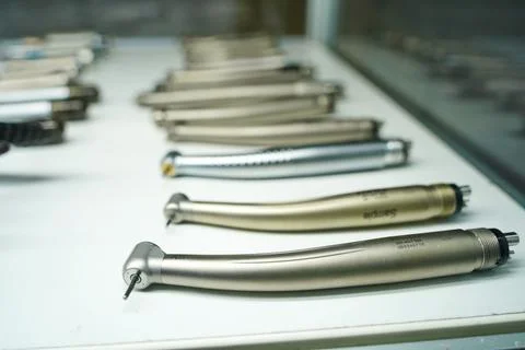 Dental instruments for procedures and operations. 스톡 사진