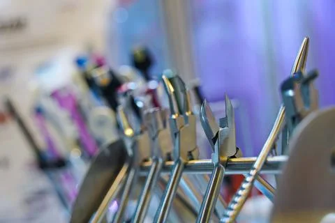 Dental instruments for procedures and operations. Fotos de archivo