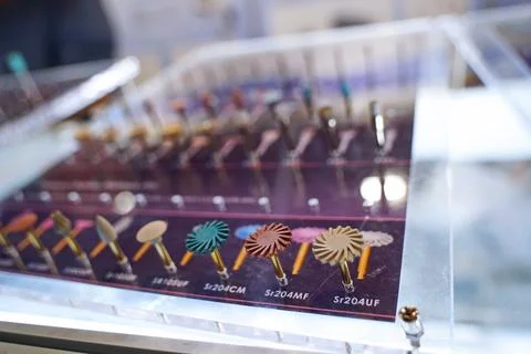 Dental instruments for procedures and operations. Photos
