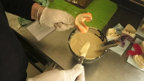 Dental laboratory equipment and processing Stock Footage 88917111