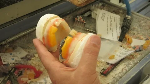 Dental laboratory equipment and processing Stock Footage 88917142