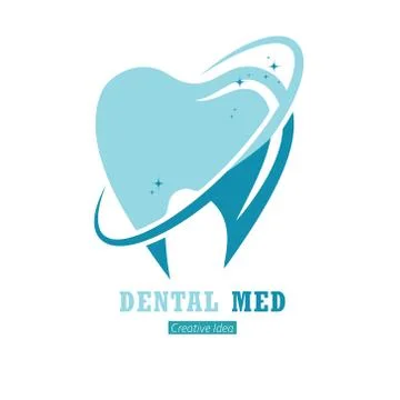 Dental logo. Color vector illustration for logo, sticker or label Stock Illustration