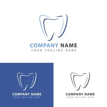 Dental logo design Stock Illustration