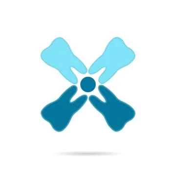 Dental logo Illustrazione stock